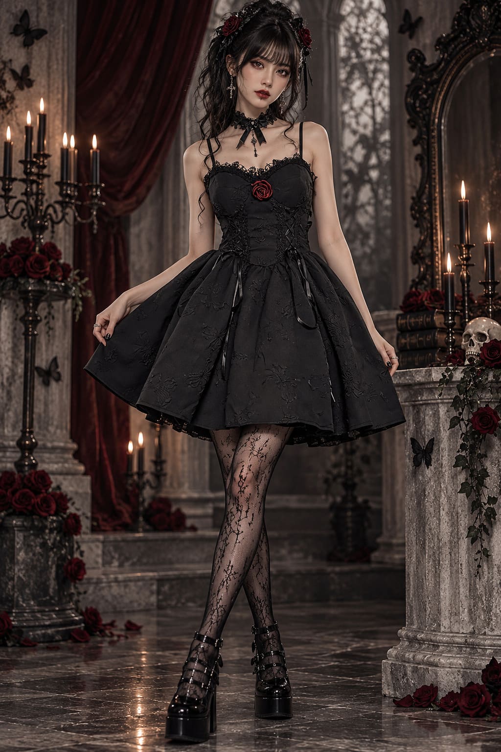 Robe Bustier Gothique – Elvira