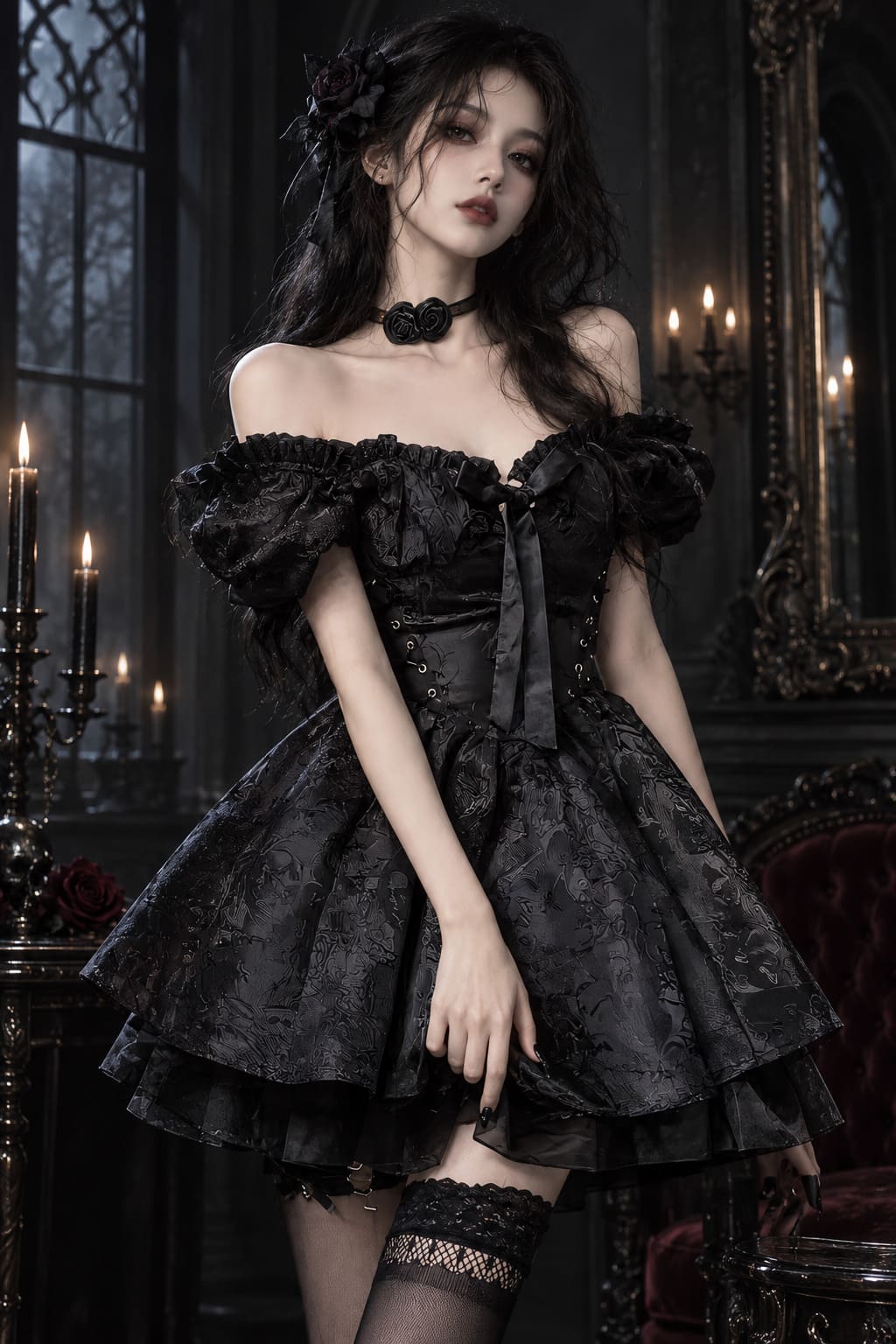 Robe Courte Gothique – Isadora