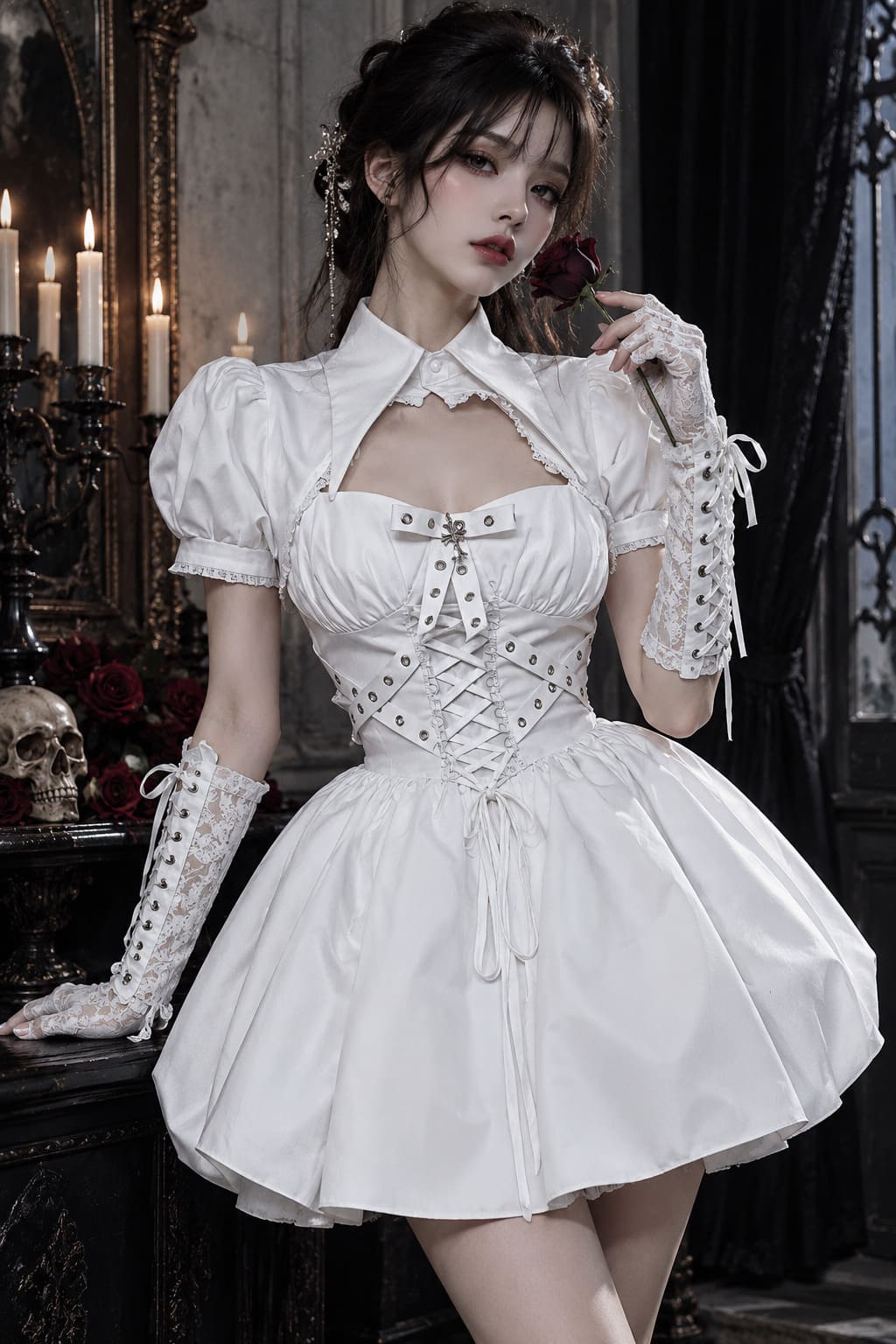 Robe Gothique Blanche - Lucretia