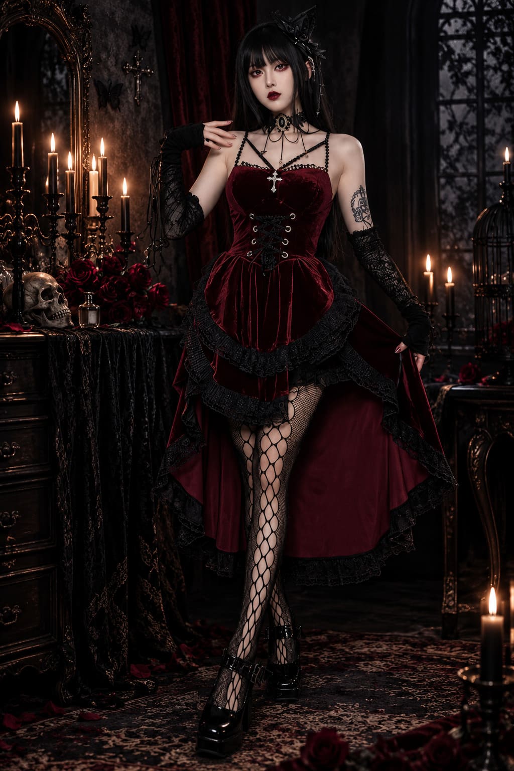 Robe Gothique Courte Devant Longue Derrière – Eleonora