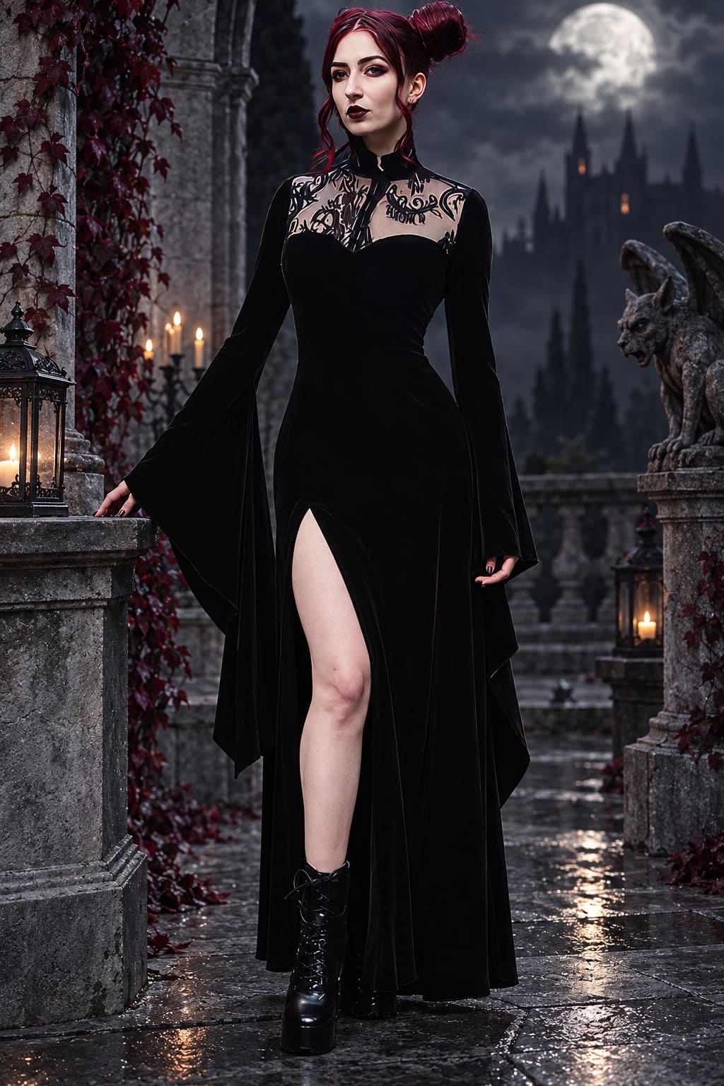 Robe Gothique Manches Longues – Melisande
