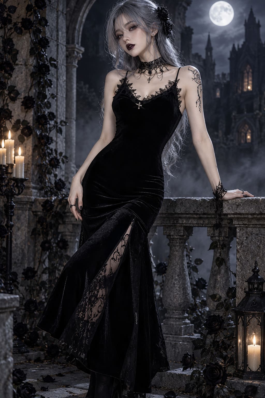 Robe Gothique Mi-Longue – Philomena