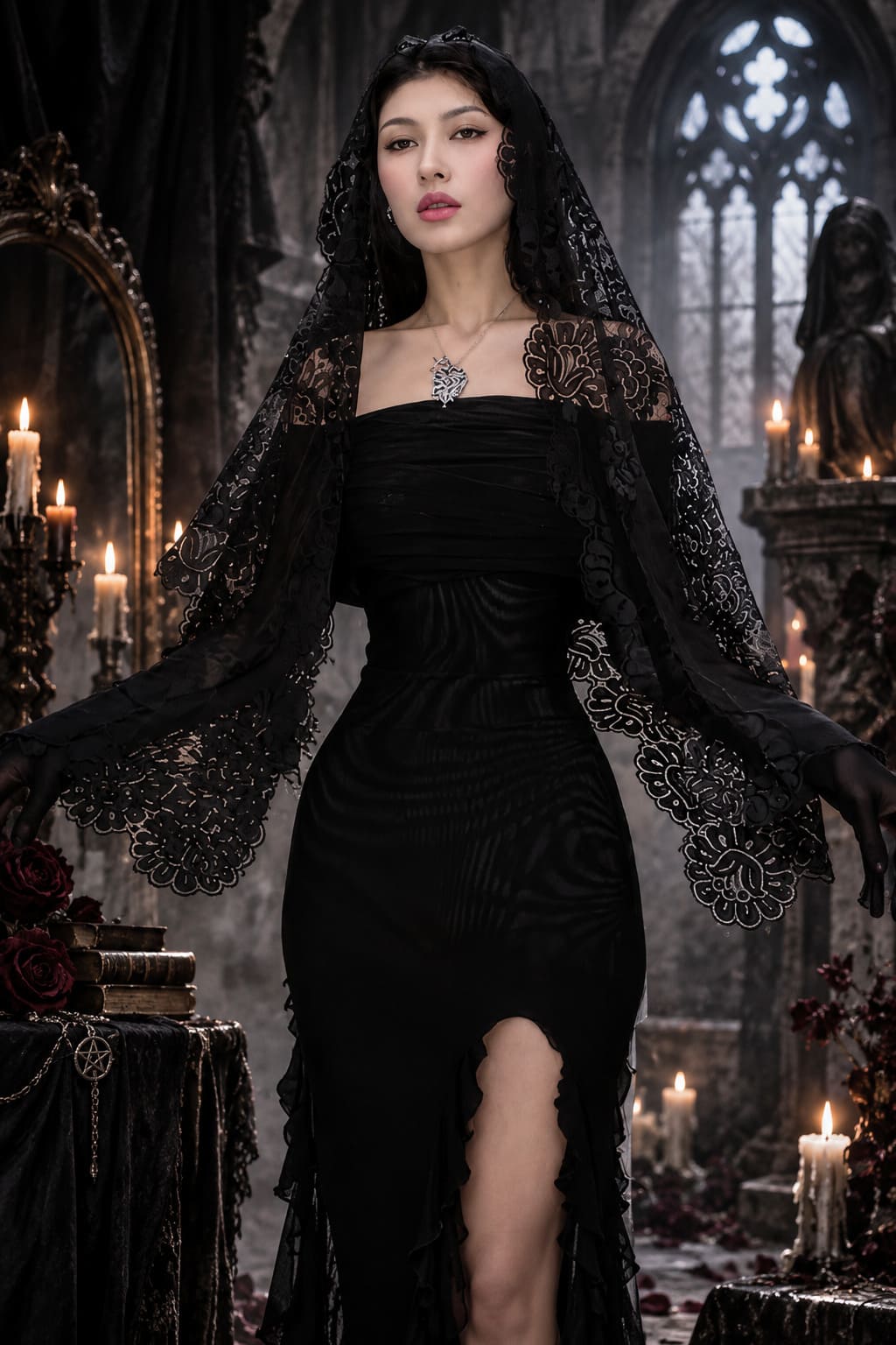 Robe Gothique Noire Chic – Griselda