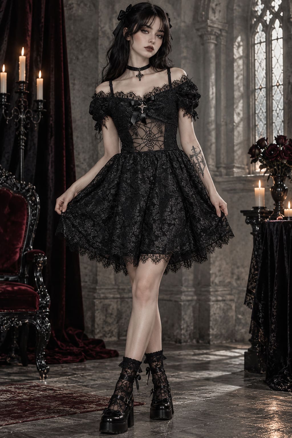 Robe Gothique Trapèze – Zenobia
