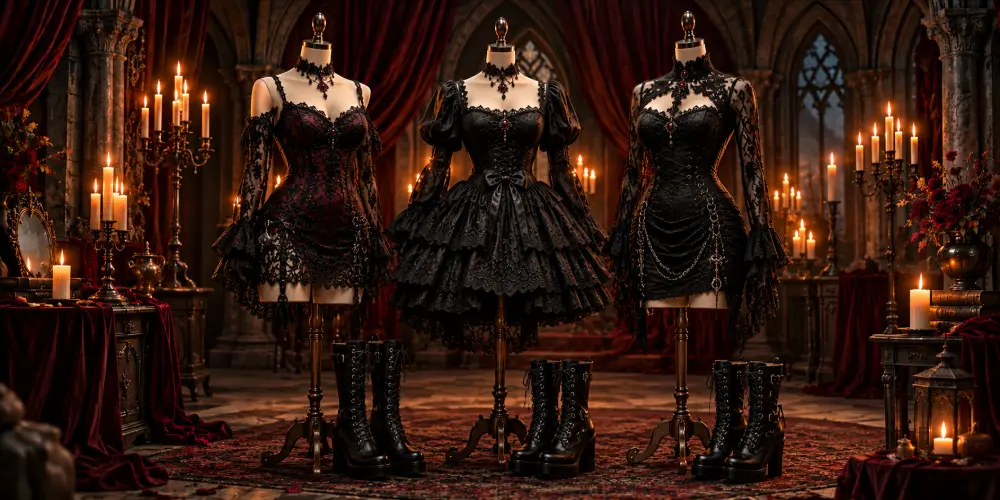 Robes gothiques courtes