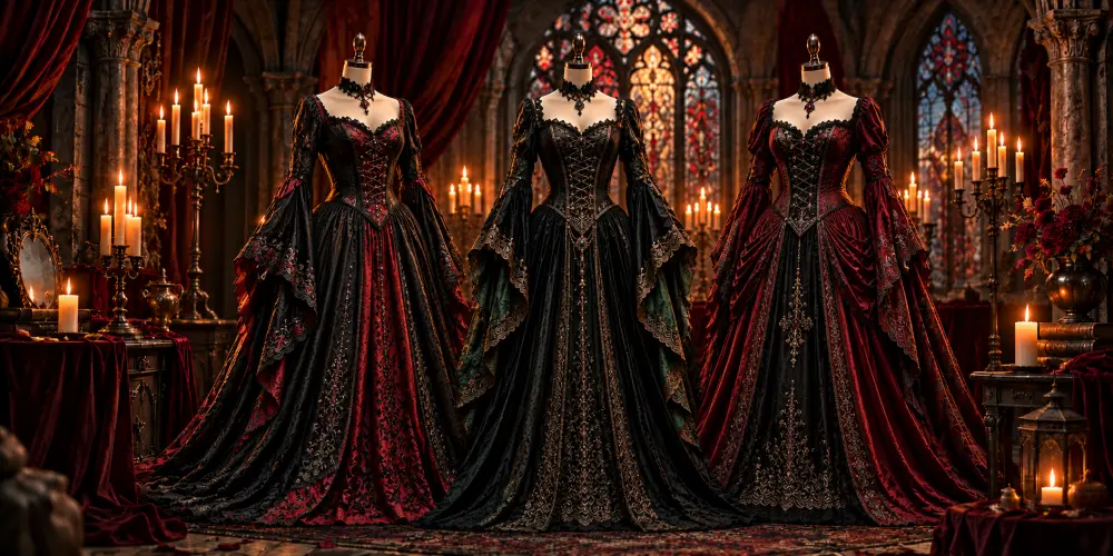 Robes médiévales gothiques